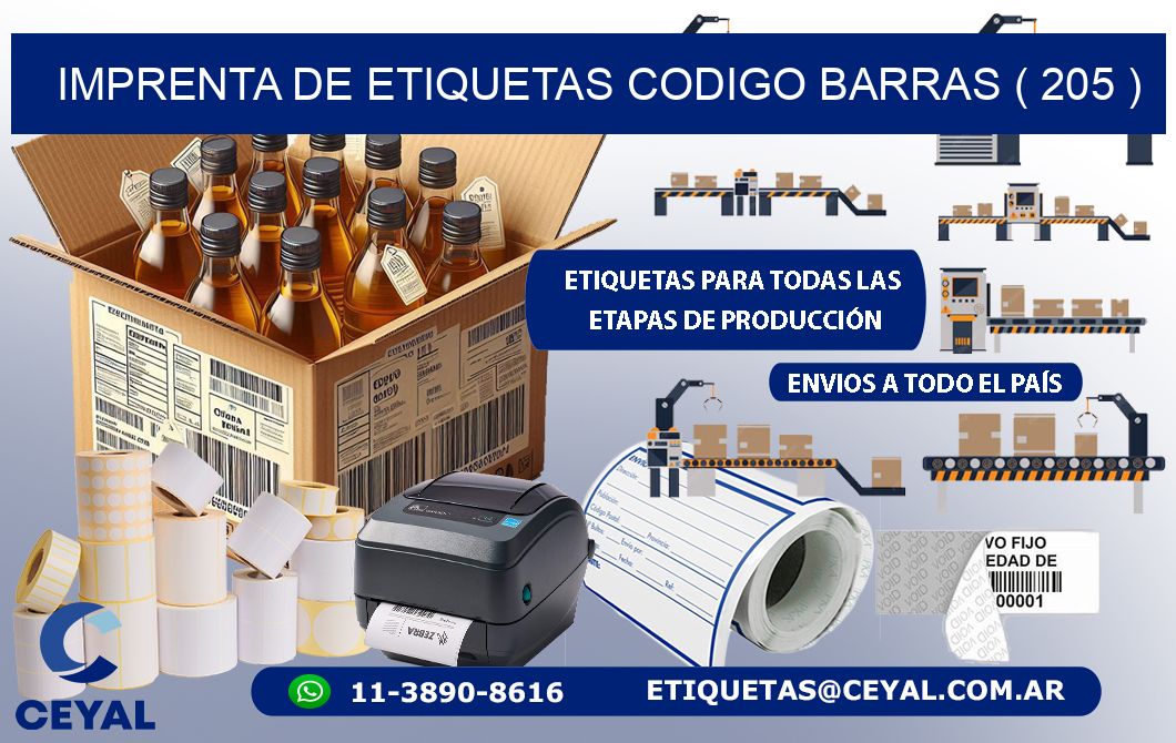 imprenta de etiquetas codigo barras ( 205 )