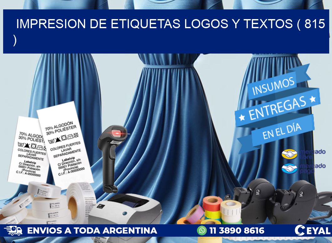 impresion de etiquetas logos y textos ( 815 )