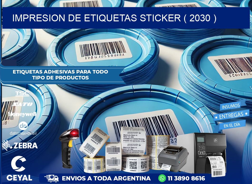 impresion de etiquetas sticker ( 2030 )