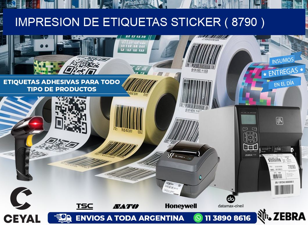 impresion de etiquetas sticker ( 8790 )