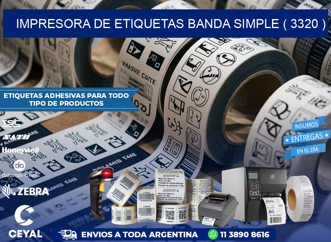 impresora de etiquetas banda simple ( 3320 )