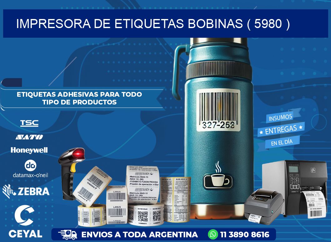 impresora de etiquetas bobinas ( 5980 )