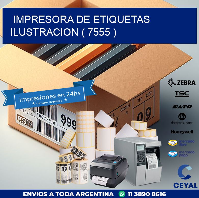 impresora de etiquetas ilustracion ( 7555 )