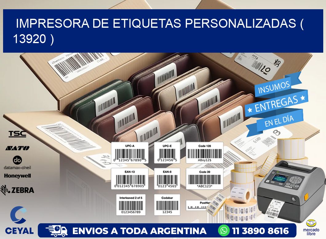 impresora de etiquetas personalizadas ( 13920 )