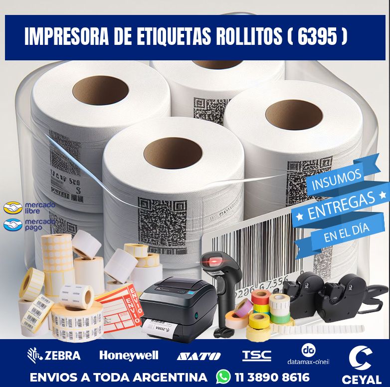 impresora de etiquetas rollitos ( 6395 )