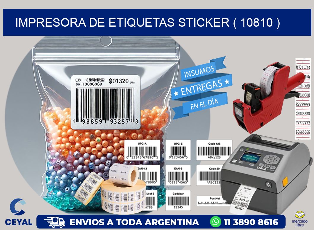 impresora de etiquetas sticker ( 10810 )