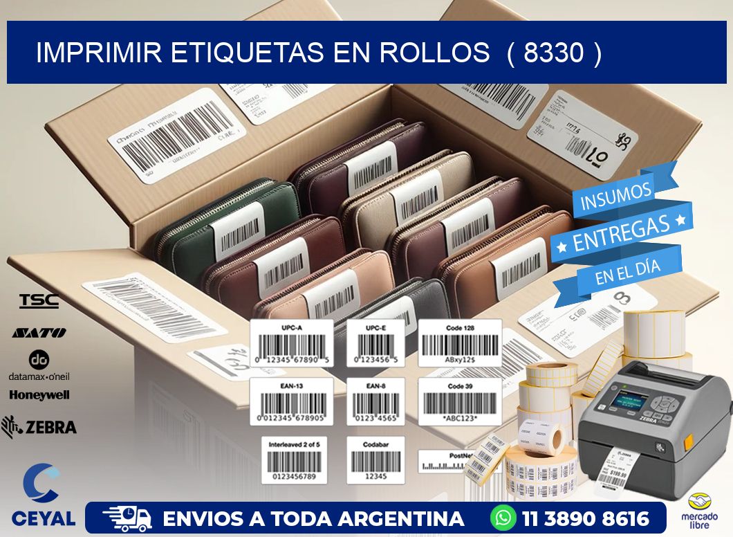 imprimir etiquetas en rollos  ( 8330 )