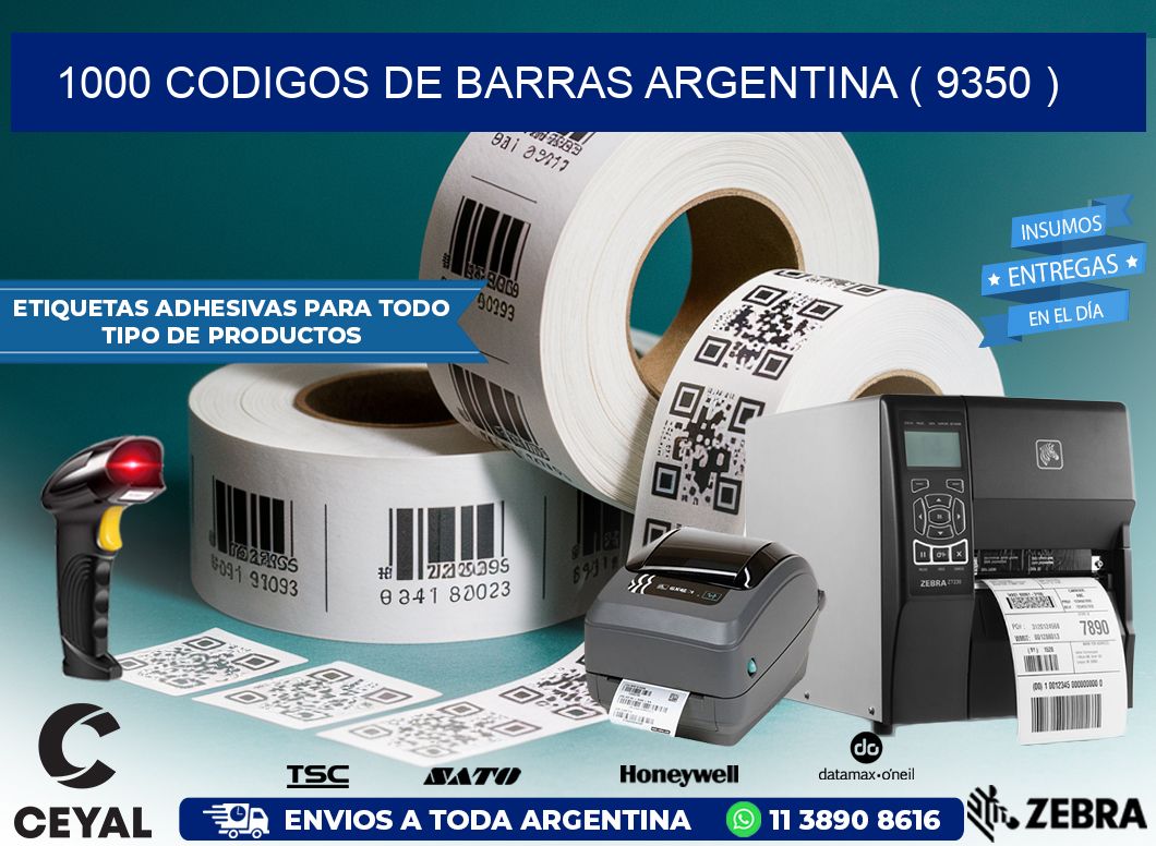 1000 codigos de barras argentina ( 9350 )