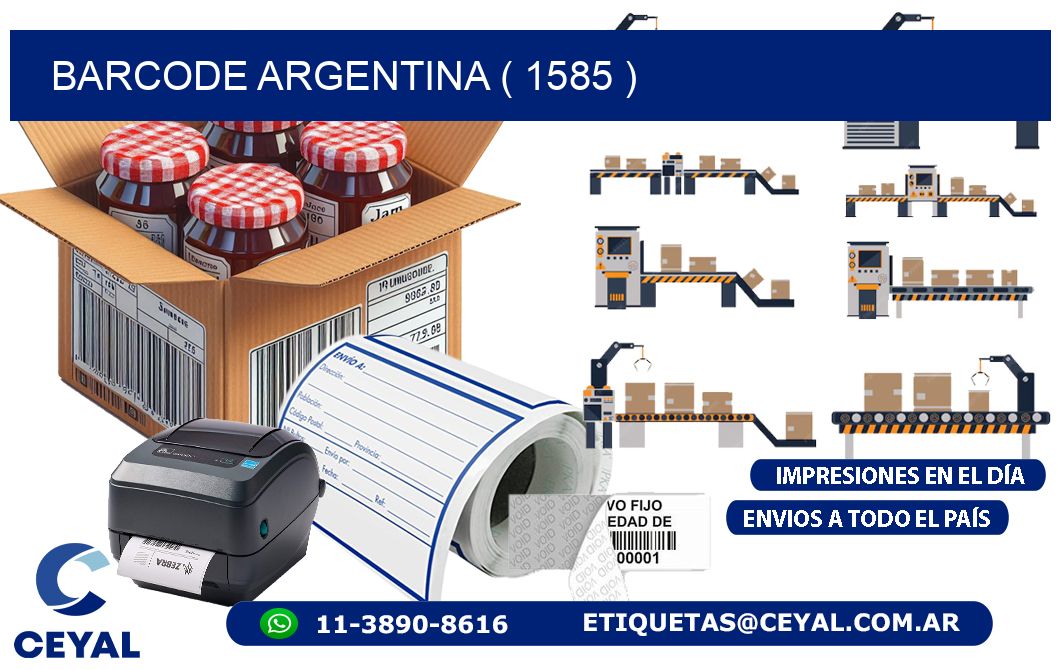 BARCODE ARGENTINA ( 1585 )