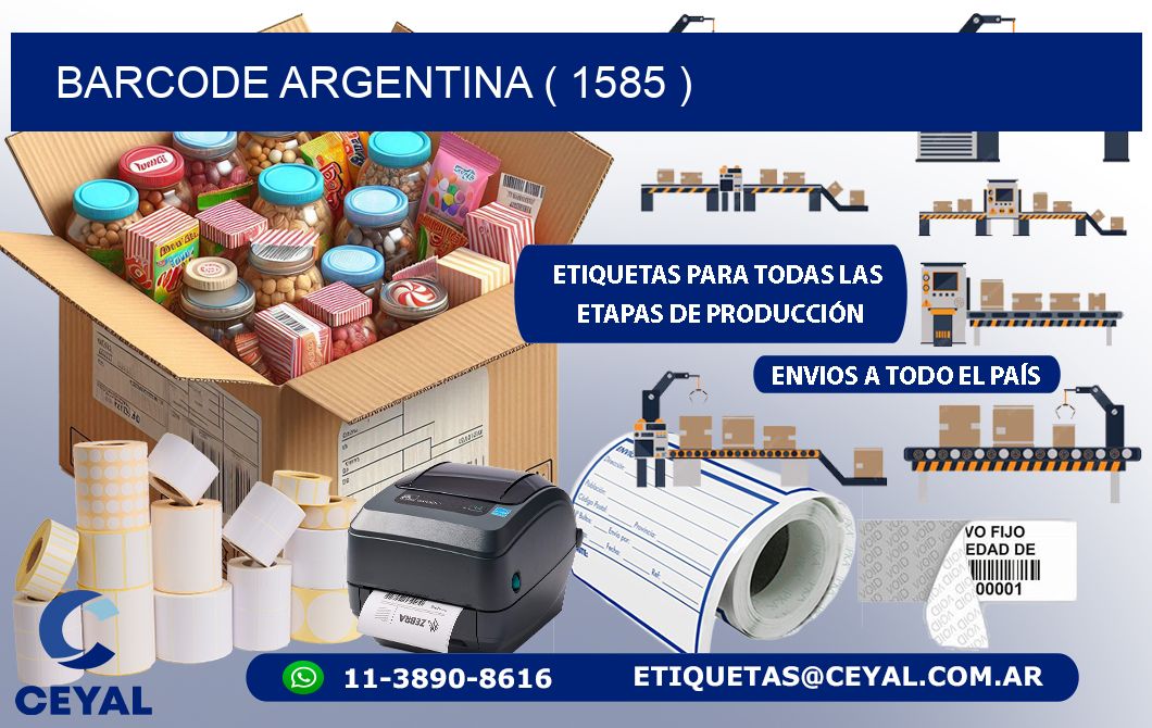 BARCODE ARGENTINA ( 1585 )