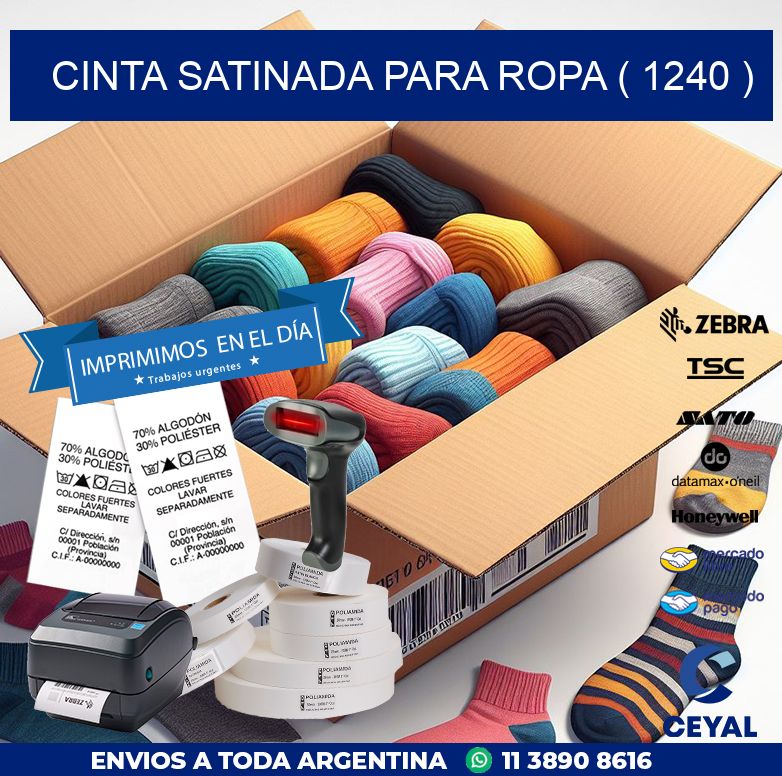 CINTA SATINADA PARA ROPA ( 1240 )