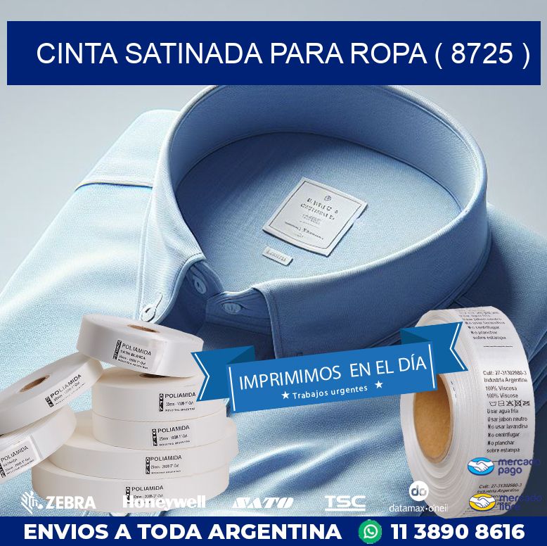 CINTA SATINADA PARA ROPA ( 8725 )