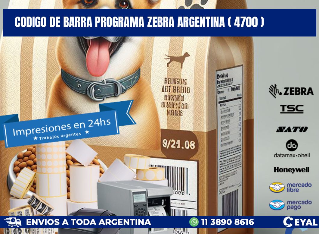 CODIGO DE BARRA PROGRAMA ZEBRA ARGENTINA ( 4700 )