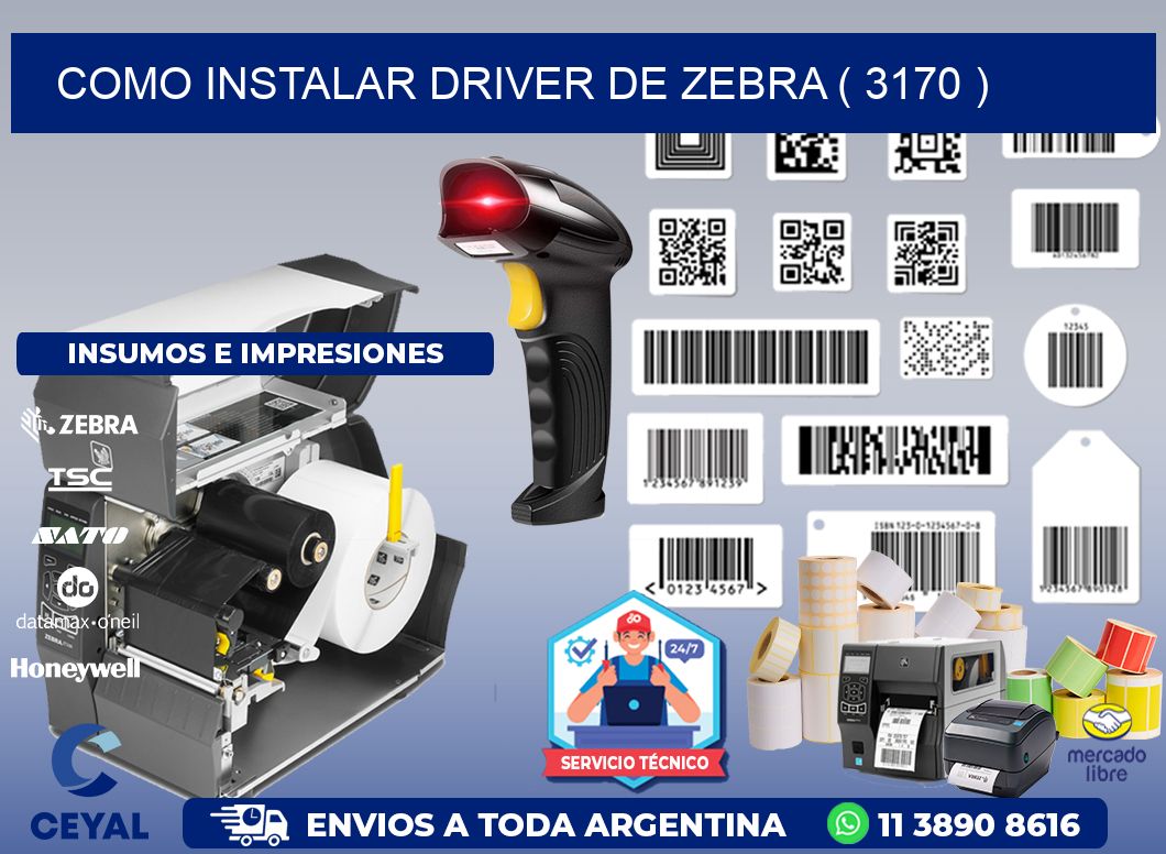 COMO INSTALAR DRIVER DE ZEBRA ( 3170 )