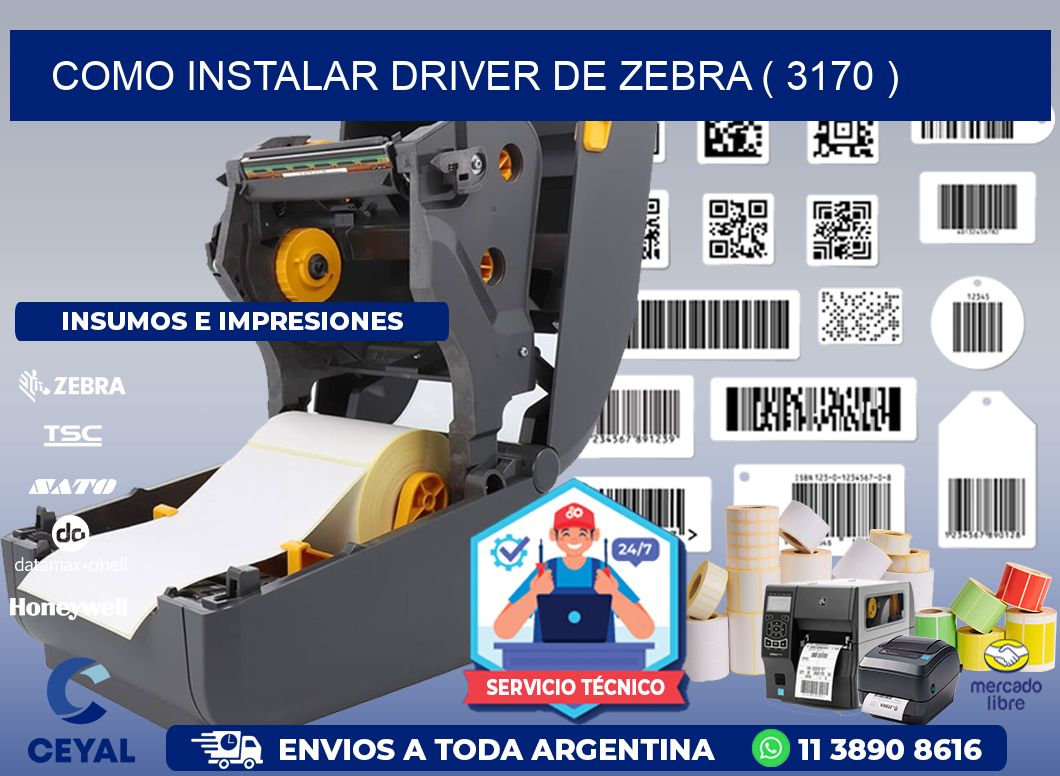 COMO INSTALAR DRIVER DE ZEBRA ( 3170 )