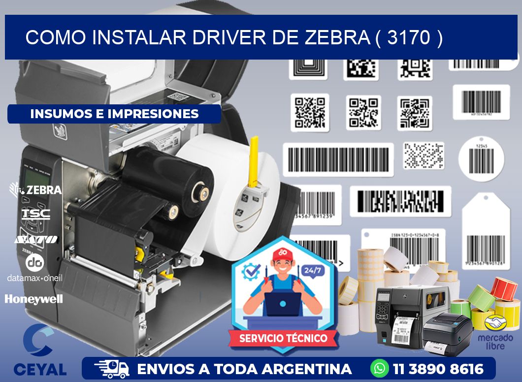 COMO INSTALAR DRIVER DE ZEBRA ( 3170 )