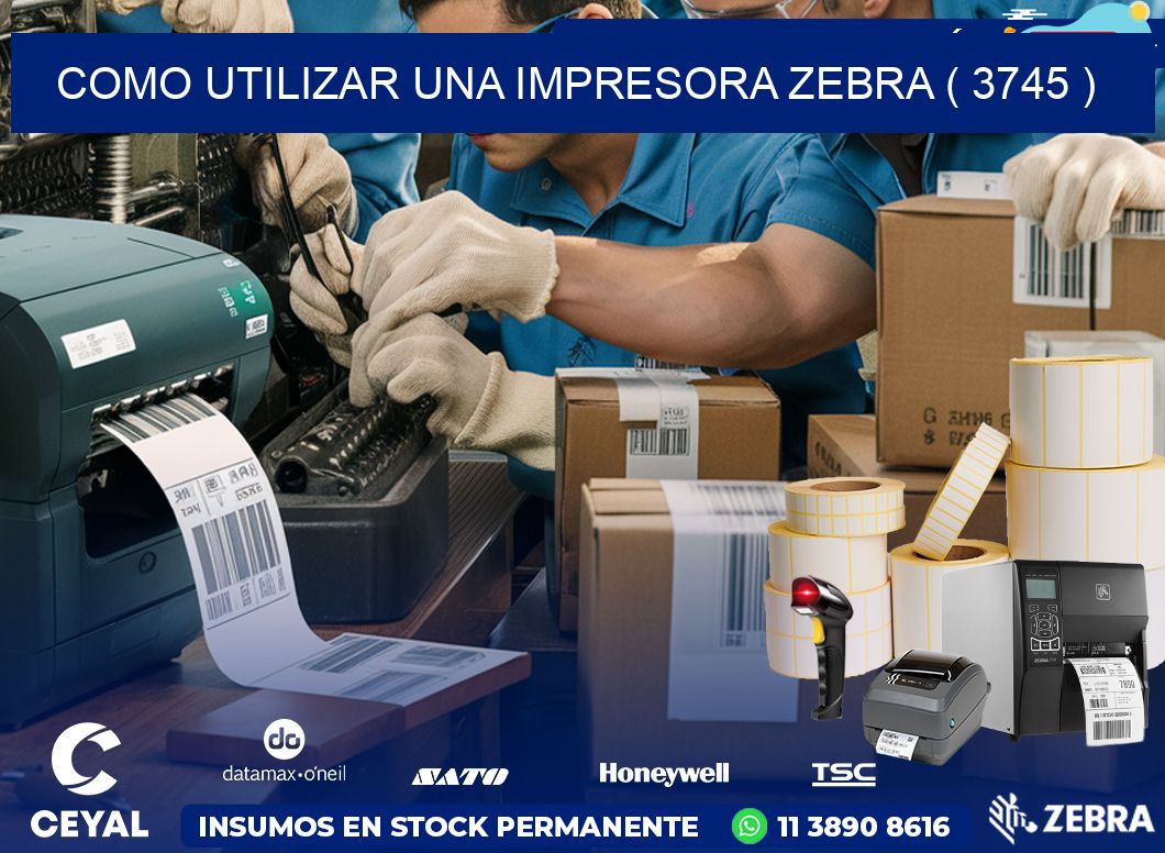 COMO UTILIZAR UNA IMPRESORA ZEBRA ( 3745 )