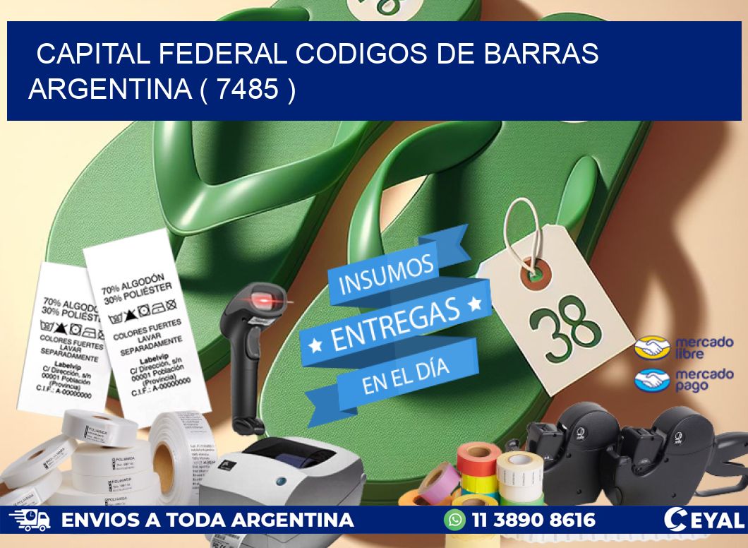 Capital federal codigos de barras argentina ( 7485 )