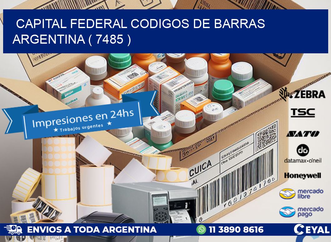 Capital federal codigos de barras argentina ( 7485 )