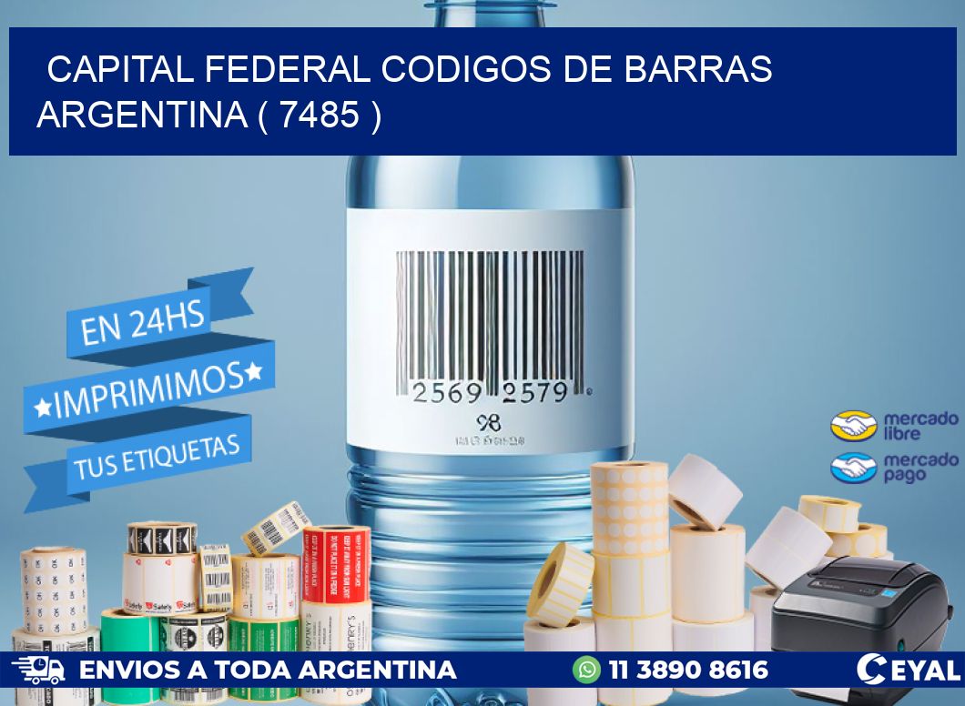 Capital federal codigos de barras argentina ( 7485 )