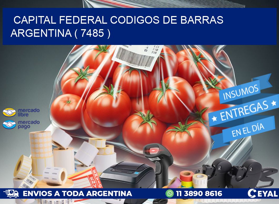 Capital federal codigos de barras argentina ( 7485 )