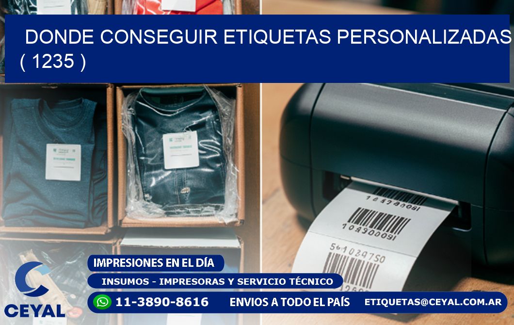 DONDE CONSEGUIR ETIQUETAS PERSONALIZADAS ( 1235 )