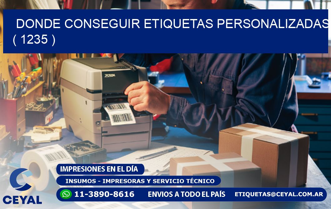 DONDE CONSEGUIR ETIQUETAS PERSONALIZADAS ( 1235 )