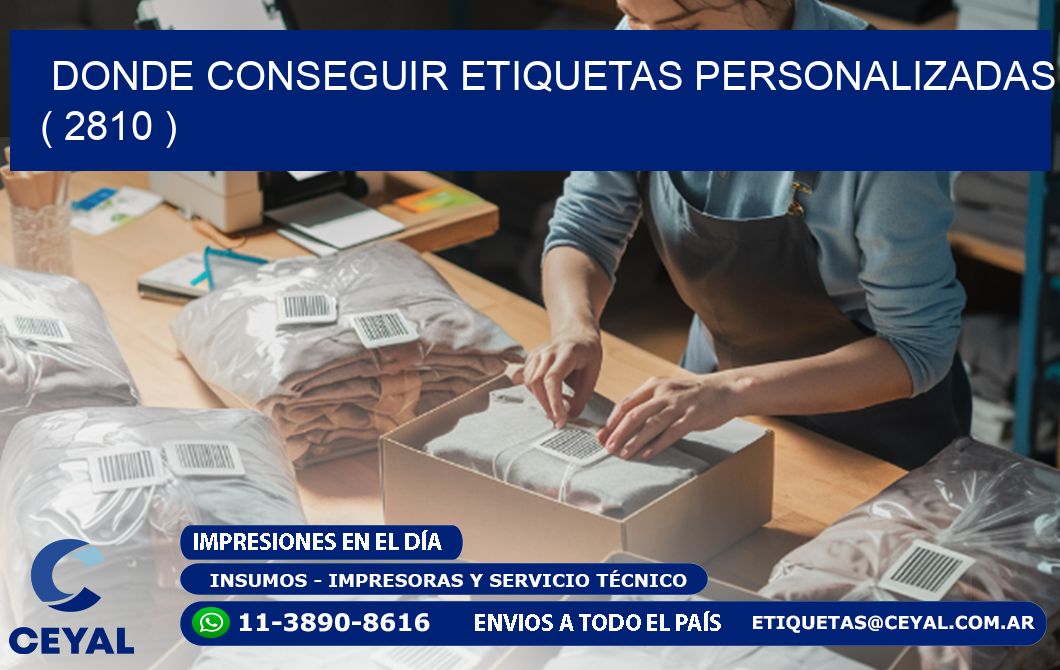 DONDE CONSEGUIR ETIQUETAS PERSONALIZADAS ( 2810 )