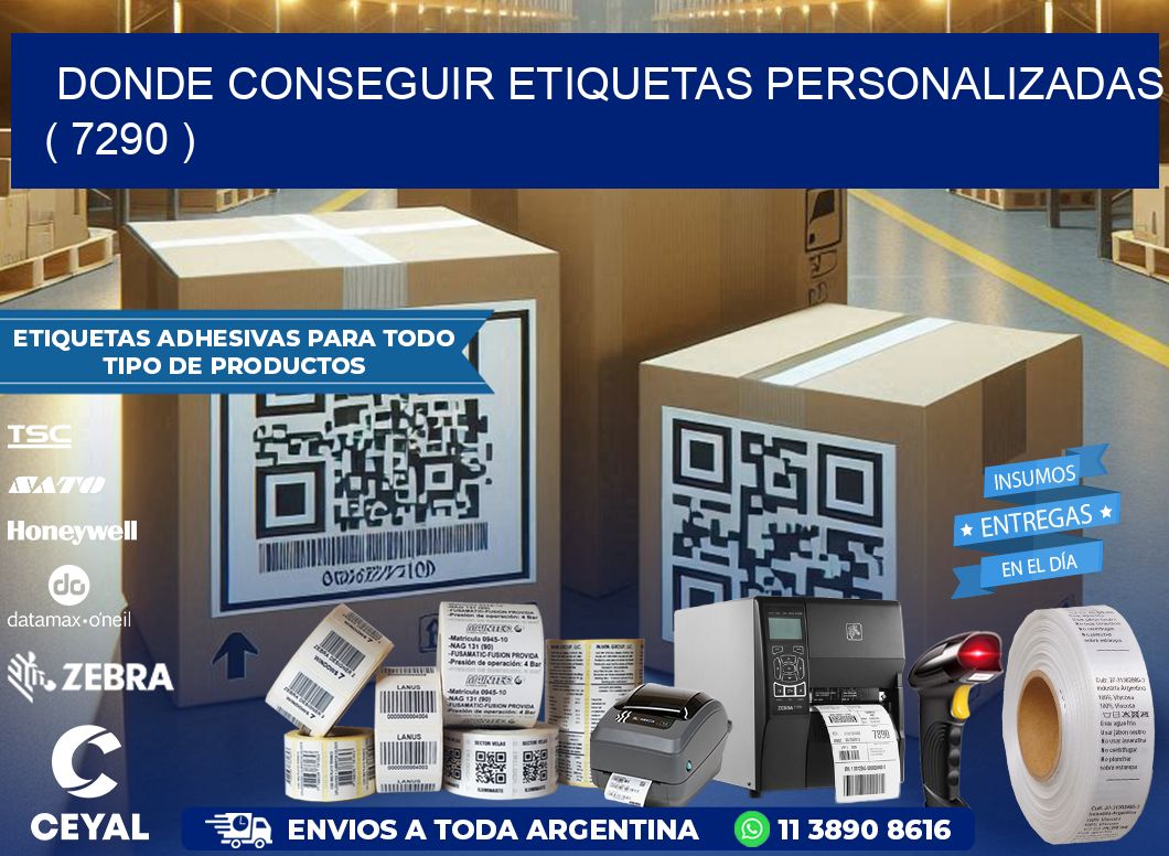 DONDE CONSEGUIR ETIQUETAS PERSONALIZADAS ( 7290 )