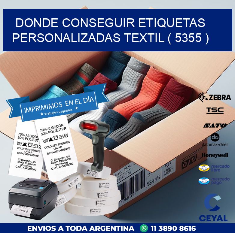 DONDE CONSEGUIR ETIQUETAS PERSONALIZADAS TEXTIL ( 5355 )