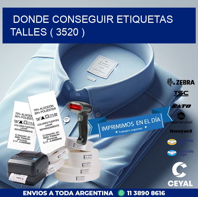 DONDE CONSEGUIR ETIQUETAS TALLES ( 3520 )