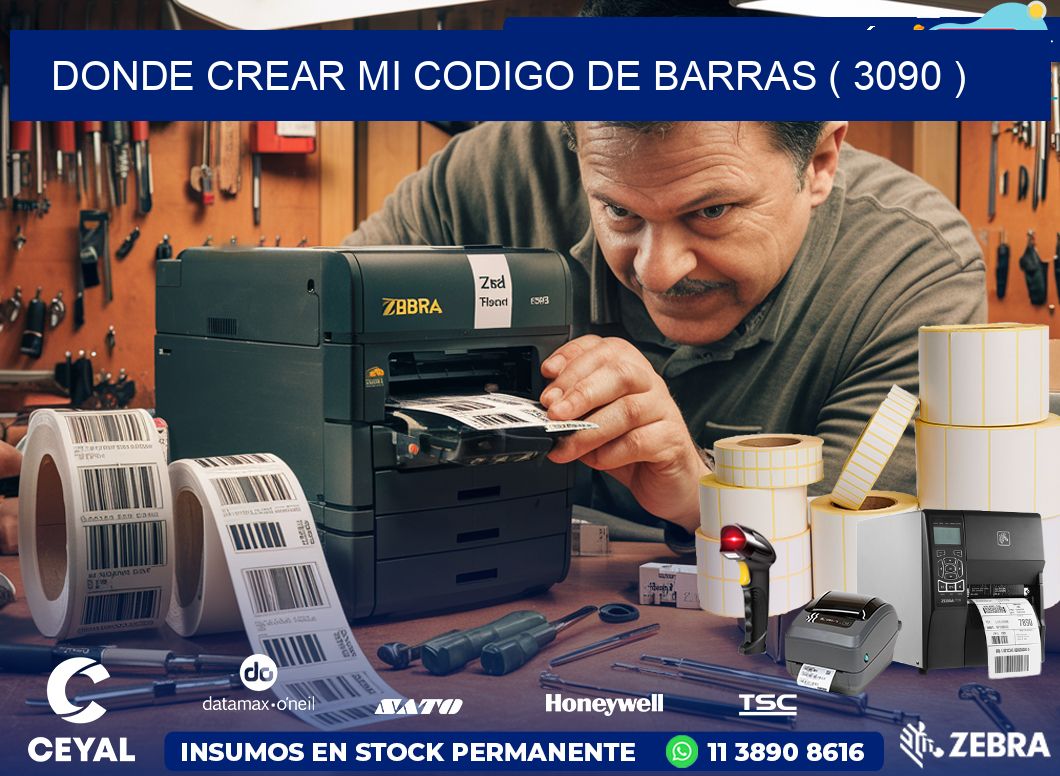 DONDE CREAR MI CODIGO DE BARRAS ( 3090 )