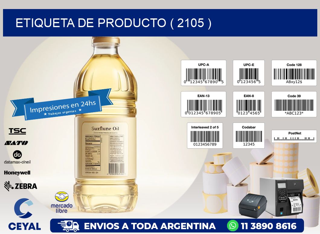 ETIQUETA DE PRODUCTO ( 2105 )