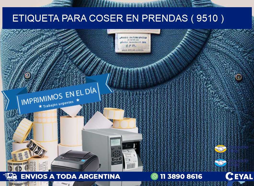 ETIQUETA PARA COSER EN PRENDAS ( 9510 )