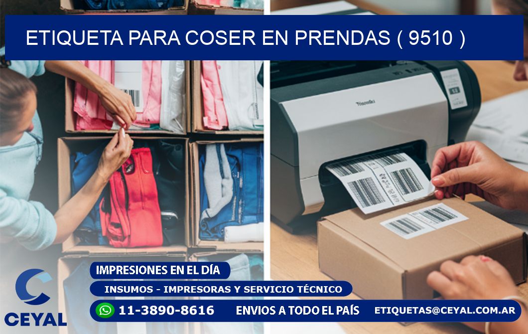 ETIQUETA PARA COSER EN PRENDAS ( 9510 )