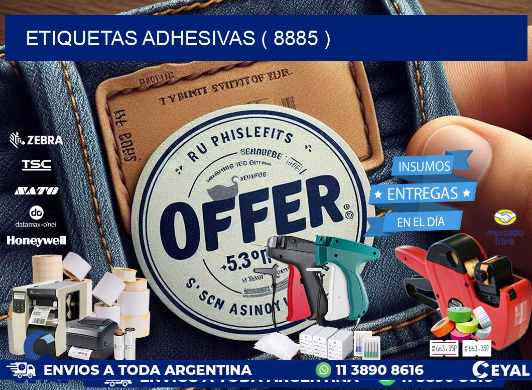 ETIQUETAS ADHESIVAS ( 8885 )