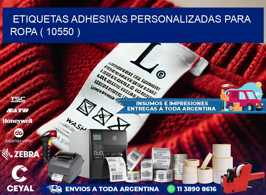 ETIQUETAS ADHESIVAS PERSONALIZADAS PARA ROPA ( 10550 )