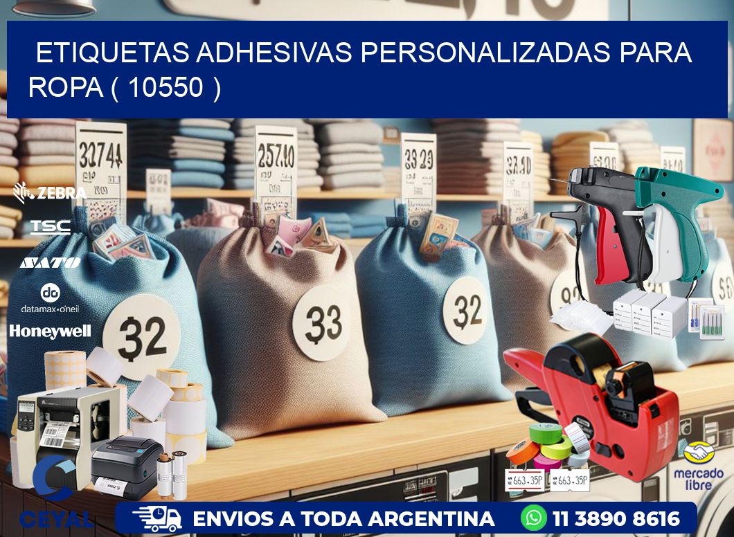 ETIQUETAS ADHESIVAS PERSONALIZADAS PARA ROPA ( 10550 )