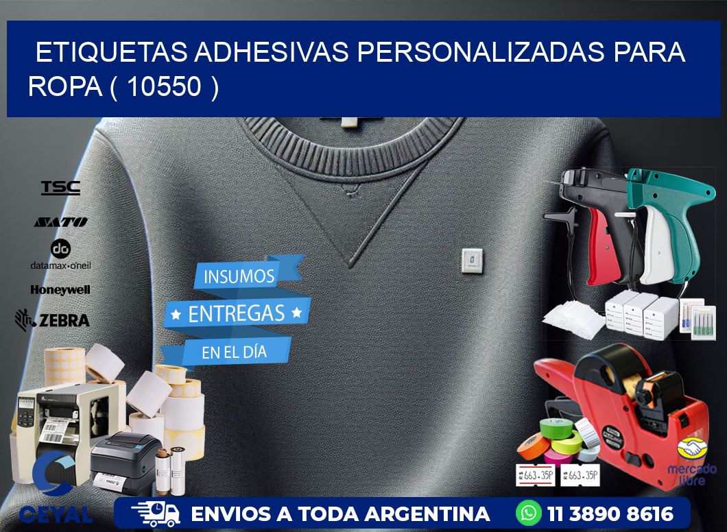 ETIQUETAS ADHESIVAS PERSONALIZADAS PARA ROPA ( 10550 )