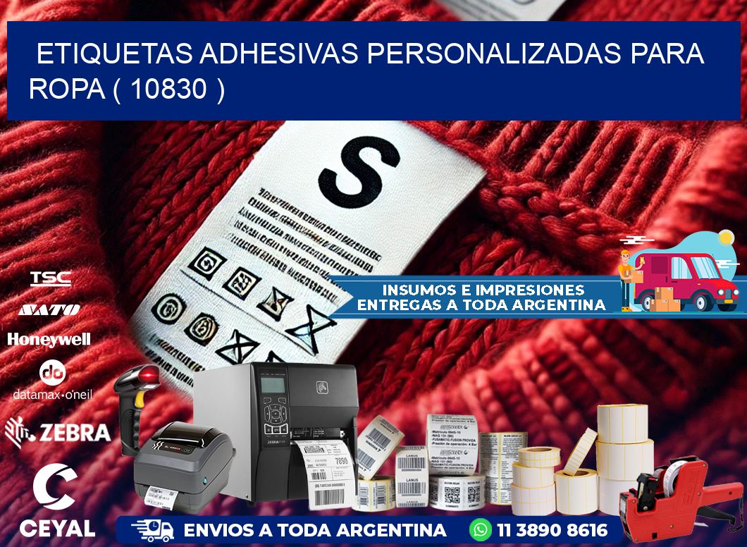 ETIQUETAS ADHESIVAS PERSONALIZADAS PARA ROPA ( 10830 )