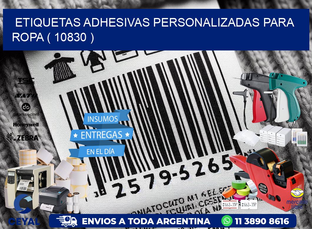 ETIQUETAS ADHESIVAS PERSONALIZADAS PARA ROPA ( 10830 )