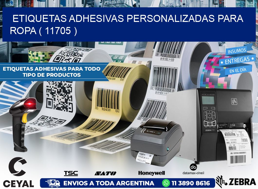 ETIQUETAS ADHESIVAS PERSONALIZADAS PARA ROPA ( 11705 )