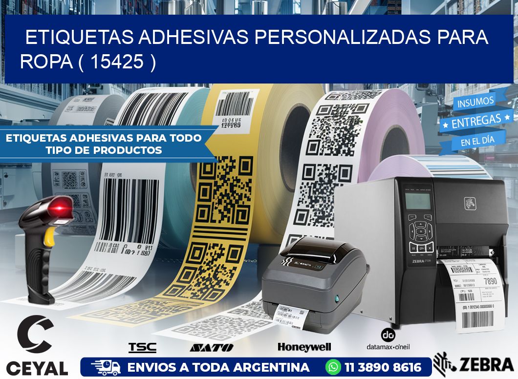 ETIQUETAS ADHESIVAS PERSONALIZADAS PARA ROPA ( 15425 )