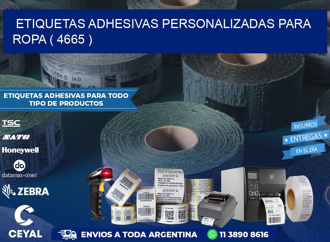 ETIQUETAS ADHESIVAS PERSONALIZADAS PARA ROPA ( 4665 )