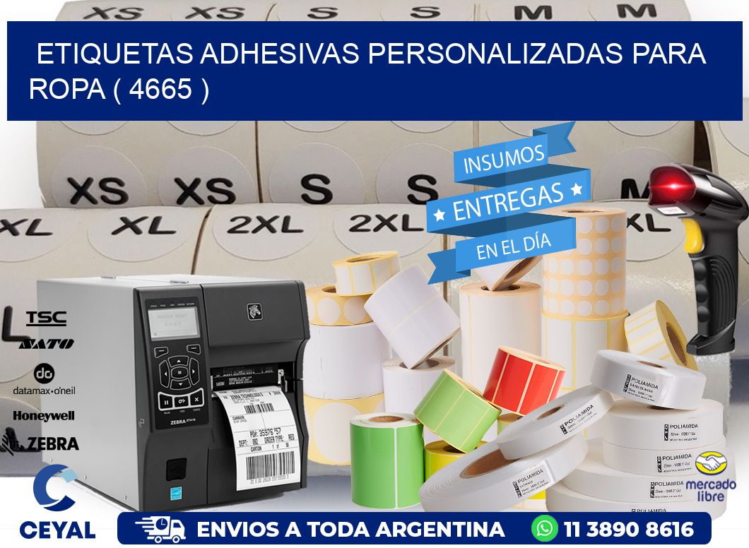 ETIQUETAS ADHESIVAS PERSONALIZADAS PARA ROPA ( 4665 )