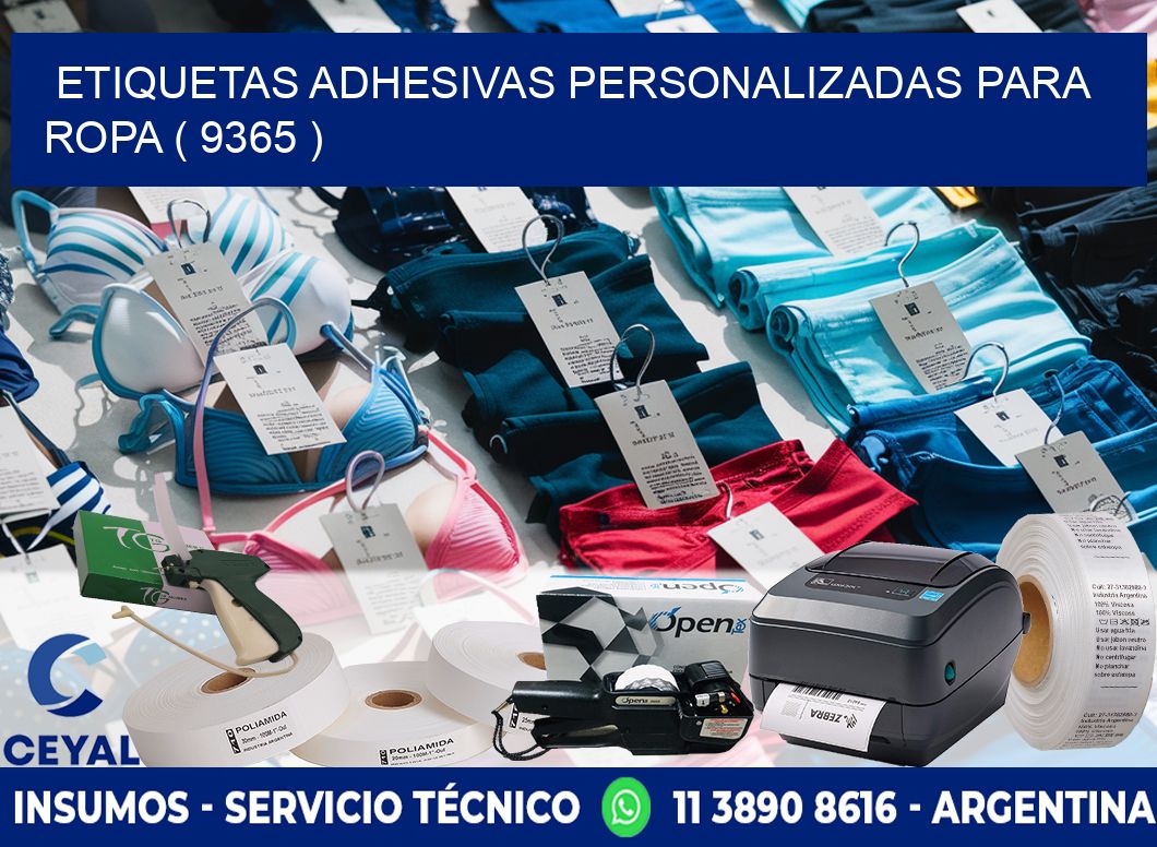 ETIQUETAS ADHESIVAS PERSONALIZADAS PARA ROPA ( 9365 )