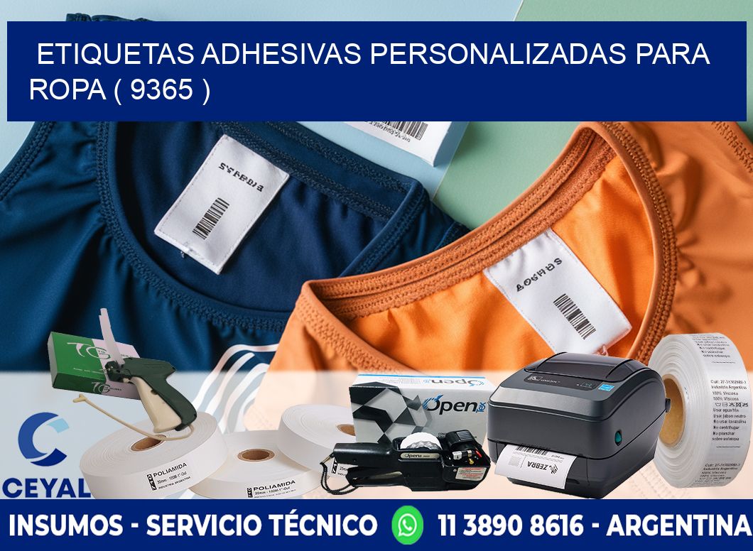 ETIQUETAS ADHESIVAS PERSONALIZADAS PARA ROPA ( 9365 )