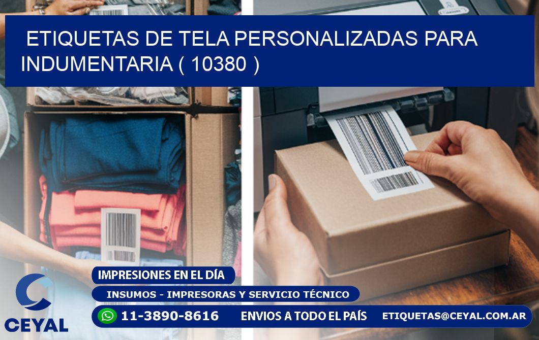 ETIQUETAS DE TELA PERSONALIZADAS PARA INDUMENTARIA ( 10380 )