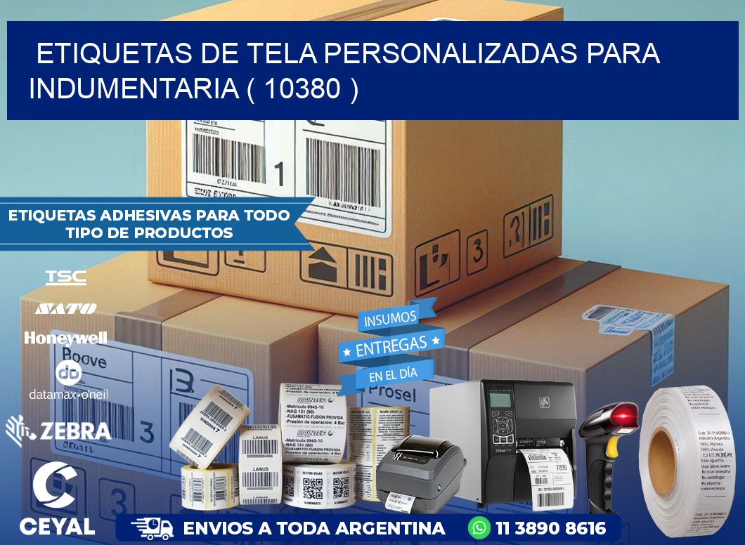 ETIQUETAS DE TELA PERSONALIZADAS PARA INDUMENTARIA ( 10380 )