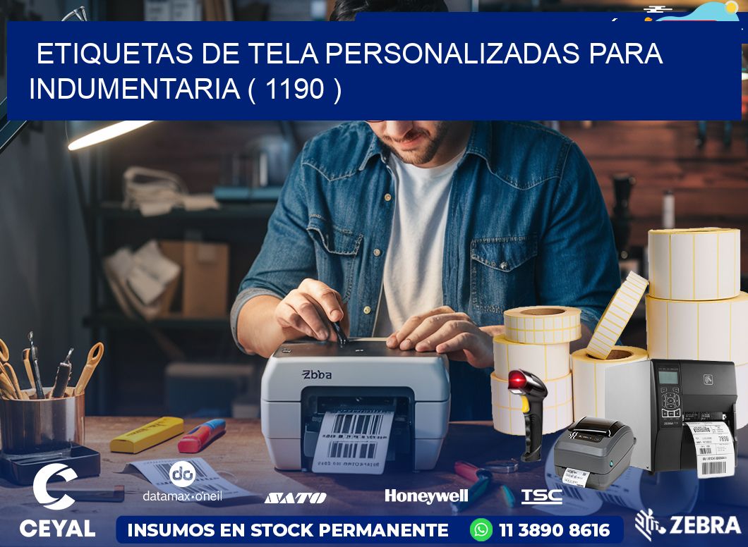 ETIQUETAS DE TELA PERSONALIZADAS PARA INDUMENTARIA ( 1190 )